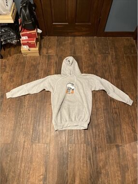Vintage MEN'S K2 Snowboard Gray PULLOVER Medium Flame Head Made In USA